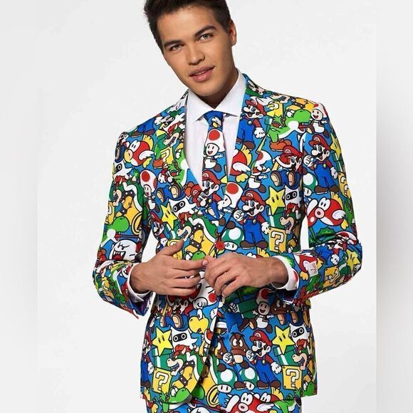 OppoSuits Men's Super Mario - Picture 1 of 9